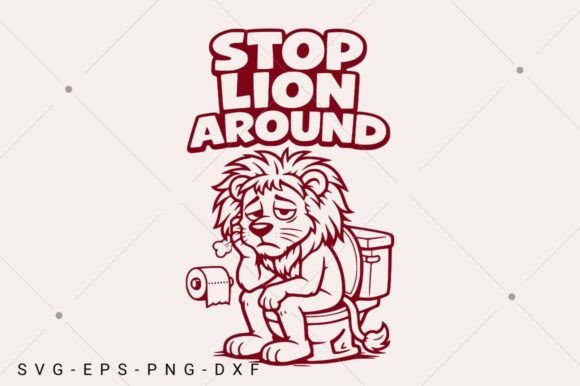 Fun Lion SVG for Playful Branding and T-Shirt Designs