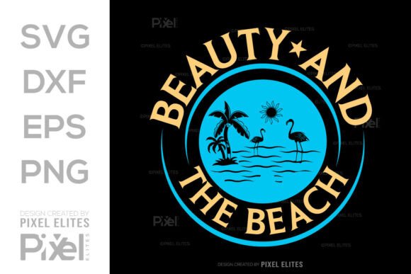 Playful Beauty And The Beach SVG for Branding
