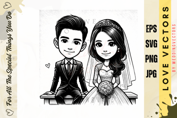 Weddingvectors - 11005622: A Gentle Couple Holding Hands SVG