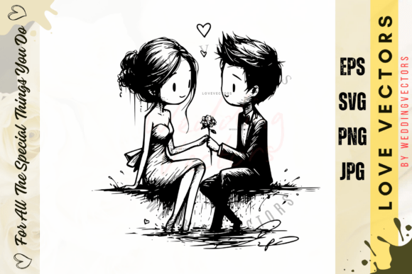 Weddingvectors - 11006646: Romantic Illustrations & Graphics
