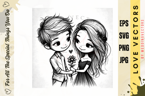 Weddingvectors Graphics for Romantic Branding