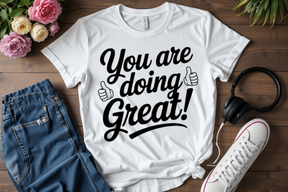 You Are Doing Great Quote Graphics for T-Shirt Designs